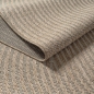 Preview: Teppich Outdoor grafisches Linienmuster wetterfest Terrasse Balkon Beige