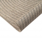 Preview: Teppich Outdoor grafisches Linienmuster wetterfest Terrasse Balkon Beige