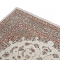 Preview: Teppich Creme Beige Medaillon Muster pflegeleicht für Wohnräume