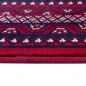 Preview: Teppich Rot geometrisches Muster pflegeleicht für Wohnbereiche
