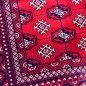 Preview: Teppich Rot geometrisches Muster pflegeleicht für Wohnbereiche