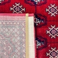 Preview: Teppich Rot geometrisches Muster pflegeleicht für Wohnbereiche