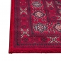 Preview: Teppich Rot geometrisches Muster pflegeleicht für Wohnbereiche