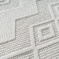 Preview: Pflegeleichter Teppich mit strukturierter Loop-Optik Creme