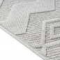 Preview: Pflegeleichter Teppich mit strukturierter Loop-Optik Creme