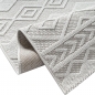 Preview: Pflegeleichter Teppich mit strukturierter Loop-Optik Creme