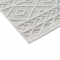 Preview: Pflegeleichter Teppich mit strukturierter Loop-Optik Creme