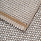 Preview: Wohnzimmerteppich Niedrigflor im speziellen modernen Design in beige