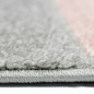 Preview: Teppich mit Wellen in grau rosa