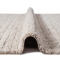 Preview: Praktischer Teppich Beige Linienmuster pflegeleicht für Wohnbereiche