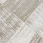 Preview: Designer Teppich mit Karomuster in Beige Creme