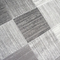 Preview: Designer Teppich mit Karomuster in Beige Grau