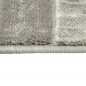 Preview: Designer Teppich mit Karomuster in Beige Grau