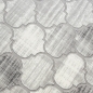 Preview: Designer Teppich Marokkanisches Muster in Grau Beige