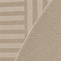 Preview: Pflegeleichter Teppich Braun grafisches Muster flaches Format