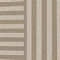 Preview: Pflegeleichter Teppich Braun grafisches Muster flaches Format