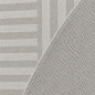 Preview: Pflegeleichter Teppich Grau modernes Linienmotiv flaches Format