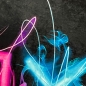 Preview: Gaming Teppich mit neonfarbigen Symbolen
