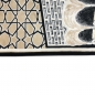 Preview: Gebetsteppich mit Kaaba-Motiv und geometrischem Muster in Schwarz und Beige