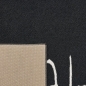 Preview: Küchenmatte mit Schriftmotiv, schmutzabweisend und pflegeleicht Schwarz