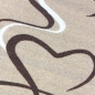 Preview: Küchenmatte mit Tassenmotiv, strapazierfähig und pflegeleicht Beige