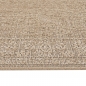 Preview: Pflegeleichter Teppich Beige für Wohnraum Balkon und Terrasse