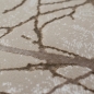Preview: Designer Teppich Ästemuster in beige