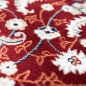 Preview: Teppich Rot Creme klassisches Medaillon Muster pflegeleicht Wohnzimmer