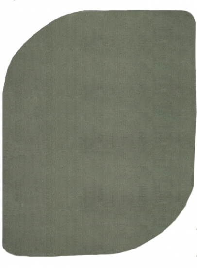 Teppich Shape in moderner Freiform rutschfest weich Forest Grün