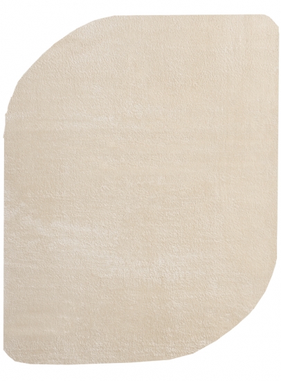 Teppich Shape in moderner Freiform rutschfest weich Beige