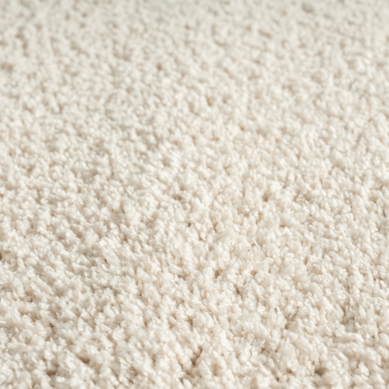 Designerteppich Schlafzimmer einfarbig creme