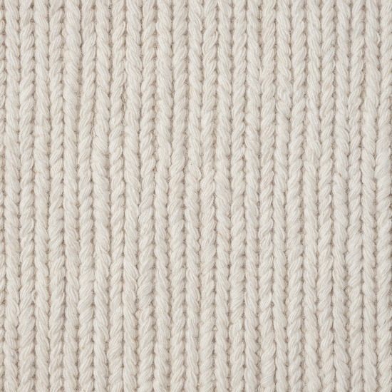 handgewobener Wollteppich in creme