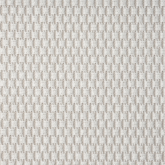 Preview: Stabiler In- und Outdoor-Teppich mit 3d-Effekt und schlichtem Muster | creme