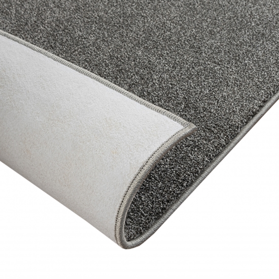 Preview: Stilvoller grauer Teppich – Passt perfekt in Flur, Schlafzimmer oder Eingangsbereich.