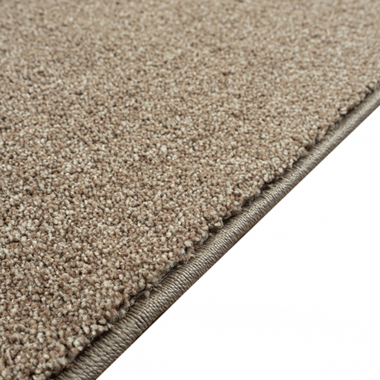 Preview: Eleganter brauner Teppich – ideal für Eingangsbereich, Diele, Garderobe und Schlafzimmer.