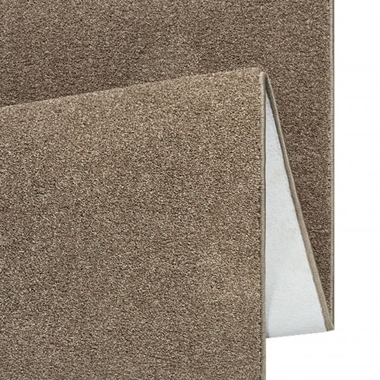 Preview: Eleganter brauner Teppich – ideal für Eingangsbereich, Diele, Garderobe und Schlafzimmer.