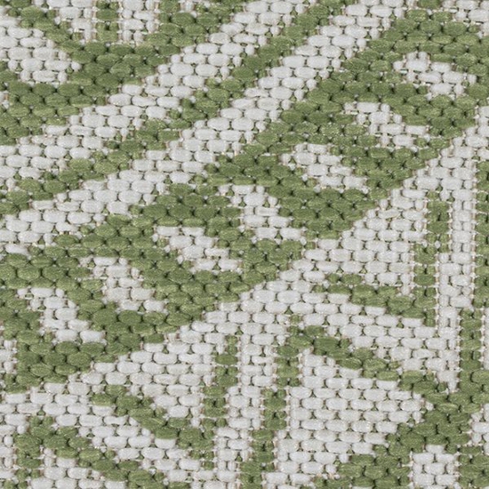 Preview: Runder Teppich mit modernem Ethno-Design in Grün und Weiß – Stilvoll und vielseitig für jeden Raum Preview: Runder Teppich mit modernem Ethno-Design in Grün und Weiß – Stilvoll und vielseitig für jeden Raum