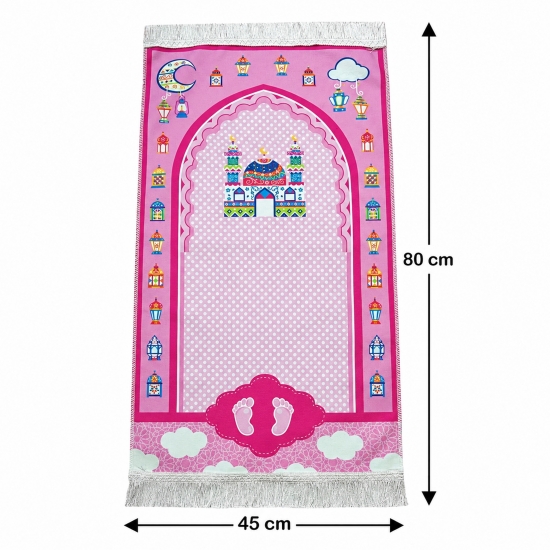 Kinder Gebetsset Rosa mit beigem Gebetskleid und Lernbuch