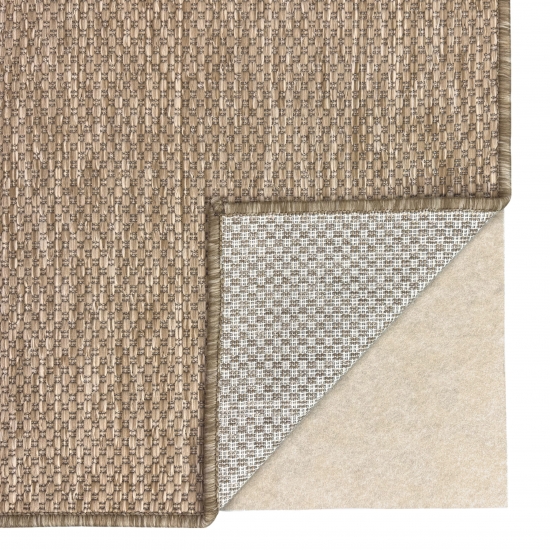 Preview: Antirutschmatte beige zuschneidbar weichmacherfrei OEKO-TEX zertifiziert für Fußbodenheizung geeignet