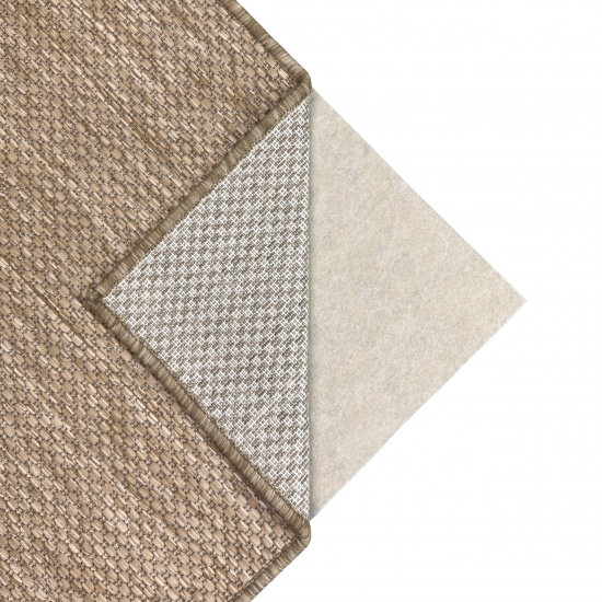 Preview: Antirutschmatte beige zuschneidbar weichmacherfrei OEKO-TEX zertifiziert für Fußbodenheizung geeignet