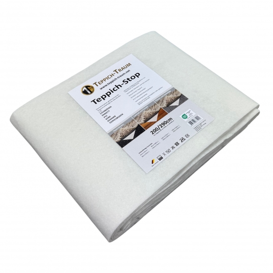 Preview: Antirutschmatte weiß zuschneidbar weichmacherfrei OEKO-TEX zertifiziert für Fußbodenheizung geeignet