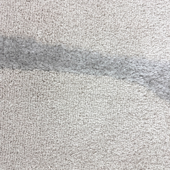 Preview: Kuscheliger Hochflor Teppich für Wohnzimmer & Schlafzimmer – modernes Design in Beige und Grau – pflegeleicht & robust