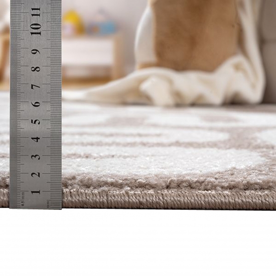 Preview: Kinderzimmerteppich mit abstrakter Linienstruktur – dezent & vielseitig