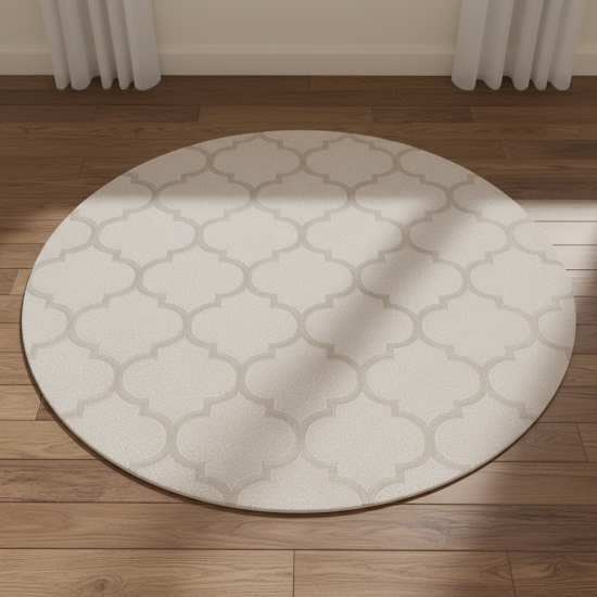 Preview: Wohnzimmerteppich Marokkanisches Muster in Beige