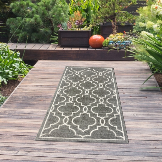 In- & Outdoor Teppich anthrazit