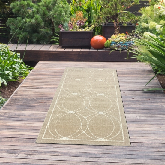 In- & Outdoor Teppich in beige