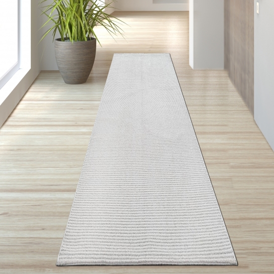 Preview: Teppich kurzflor flauschig pflegeleicht saugrobotergeeignet für Wohnzimmer Esszimmer Schlafzimmer in creme