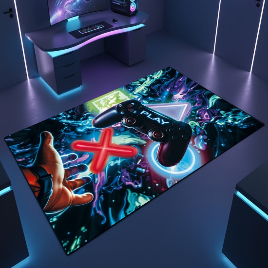 Gaming-Teppich mit Controller
