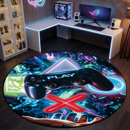 Preview: Gaming-Teppich mit Controller