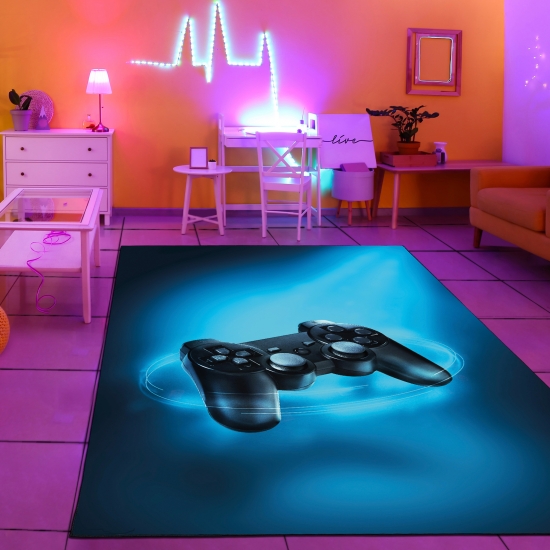 Gaming Teppich mit Joystick